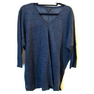 Navy blue oversized Eileen Fisher sweater